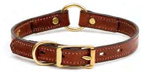 This collar can also be used as a rolled collar with a floating ring for lead attachment.