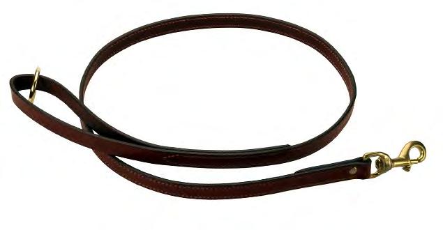 LEATHER LEASHES Rolled Snap Leash A very durable rolled leather leash that only gets better as it softens with age.