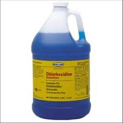 Chlorhexidine Various formulations available 2-4%