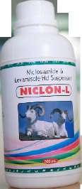 and livestock and as a dewormer on cattle, sheep and pigs 500ml, 1000ml Oxyclozanide