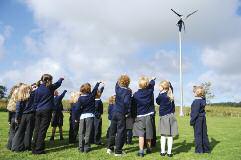 SCHOOL POINTS TO A ZERO CARBON FUTURE Aschool in the Northumberland part of the AONB has become one of the first to reduce its carbon emissions to zero.