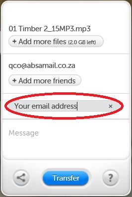 Type your email address in the next box: 9.