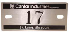 (#1-2000 in stock) ALUMINUM NUMBER PLATE (Fits all