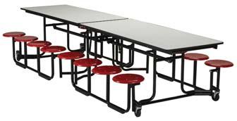 00 KI30120B Folding Table w/bench 30" x 120" 10-12 $ 962.00 $ 911.00 KI30139B Folding Table w/bench 30" x 139" 12-16 $1,030.