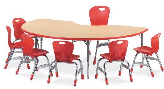 ACTIVITY TABLES Versatile activity tables are at your service. Their design makes them at home in classrooms, training rooms, workrooms, and mail rooms.