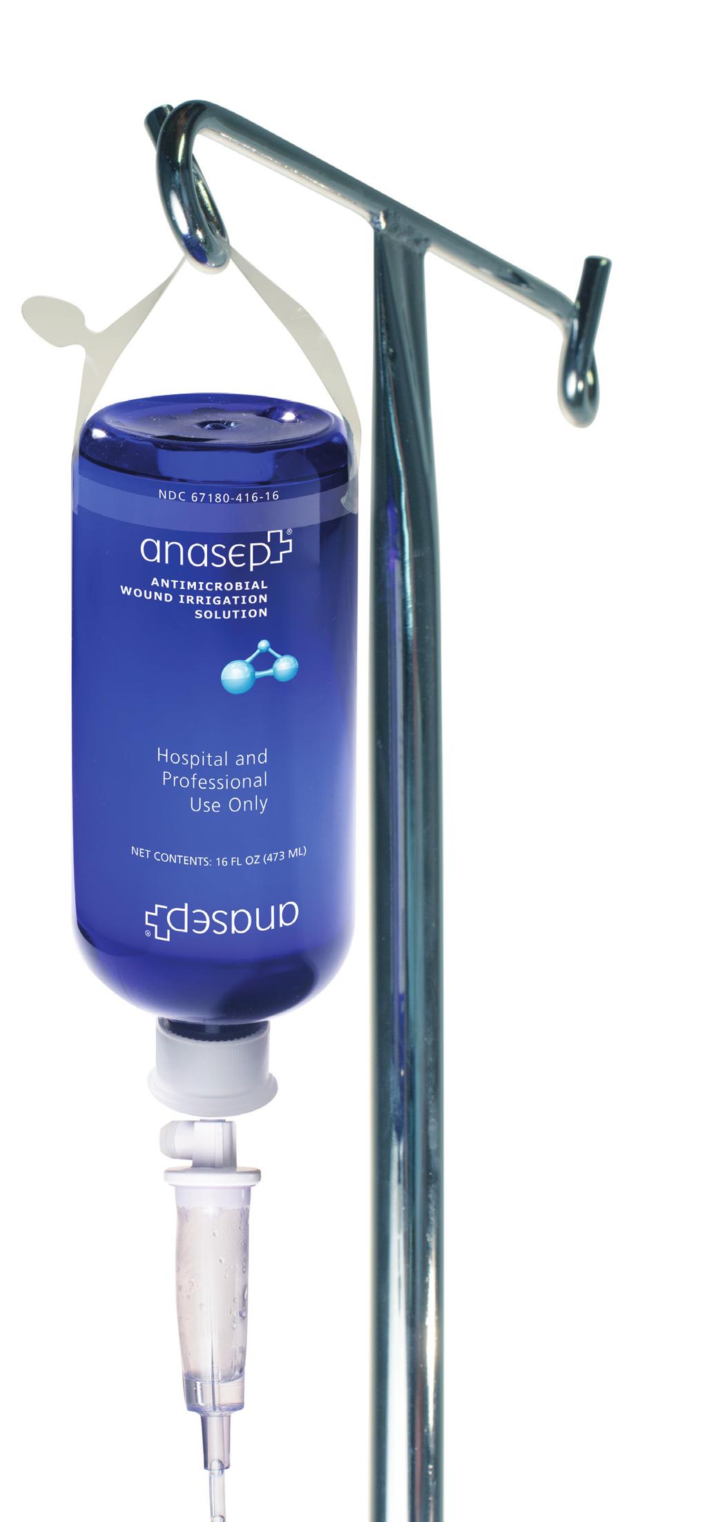 Antimicrobial Wound Irrigation Solution Anasept Antimicrobial Wound Irrigation Solution is a breakthrough in wound care.
