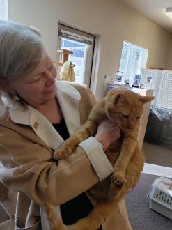 P A G E 4 Leo, formerly Ralph, was dropped out a car and watched as his owner drove off, but he now enjoys a purrfect life thanks to his new family Not everyone is in the position to help other