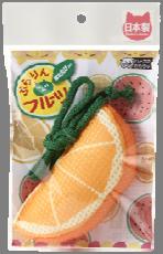 Bruth Teeth Toy with string Infused with matatabi powder Made from teeth cleaning fabric Orange Size:110x30x185 Item