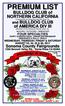 PREMIUM LIST. BULLDOG CLUB of NORTHERN CALIFORNIA. Licensed by the American Kennel Club, Inc. and BULLDOG CLUB. of AMERICA DIV III