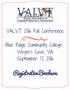 VALVT 2016 Fall Conference. Blue Ridge Community College Weyers Cave, VA September 17, Registration Brochure