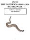UNIT 5 THE EASTERN MASSASAUGA RATTLESNAKE. Follow-Up Activities And Resources