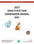 2017 OHIO STATE FAIR COMPANION ANIMAL DAY