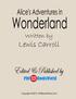 ALICE'S ADVENTURES IN WONDERLAND. Lewis Carroll