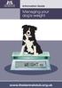 Managing your dog s weight