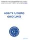 AGILITY JUDGING GUIDELINES