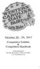 October 20-29, 2017 Competitive Exhibits & Competition Handbook