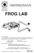 FROG LAB SMITHSONIAN. ITEM #749-08D ITEM # AGES 8 and UP Smithsonian Institution - NSI International, Inc.