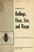 Bedbugs. and Wasps. Fleas, Lice, Control of CANADA DEPARTMENT OF AGRICULTURE OTTAWA, ONTARIO BY C.R. TWINN ENTOMOLOGY DIVISION