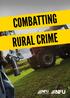 A CONSISTENT & COORDINATED APPROACH TO RURAL CRIME