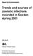 Trends and sources of zoonotic infections recorded in Sweden during 2001