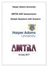 Harper Adams University. AMTRA SQP Assessments: Sample Questions with Answers