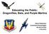 Educating the Public: Dragonflies, Bats, and Purple Martins. Steve Robertson Command Entomologist HQ ACC/A7OO 4 Feb 2015