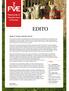 EDITO. Quality of veterinary education in the EU. Content