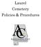 Laurel Cemetery Policies & Procedures