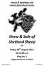 Show & Sale of Shetland Sheep