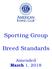 Sporting Group. Breed Standards
