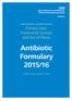 Antibiotic Formulary 2015/16