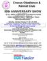 Crocus Obedience & Kennel Club 50th ANNIVERSARY SHOW