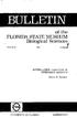 BULLETIN. of the. Biological Science s~ FLORIDA STATE MUSEUM ARNOLD B. GROBMAN SCUTELLATION VARIATION IN OPHEODRYS AESTIVUS