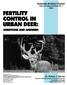 FERTILITY CONTROL IN URBAN DEER: QUESTIONS AND ANSWERS