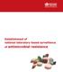 SEA-HLM-415 Distribution: General. Establishment of national laboratory-based surveillance of antimicrobial resistance