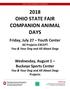 2018 OHIO STATE FAIR COMPANION ANIMAL DAYS