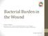 Bacterial Burden in the Wound