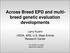 Across Breed EPD and multibreed genetic evaluation developments