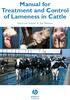 Manual for Treatment and Control of Lameness in Cattle. Sarel van Amstel & Jan Shearer