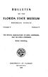 FLORIDA STATE MUSEUM. l.pili*frf:.9., BULLETIN OF THE BIOLOGICAL SCIENCES. Volume 4 Number 8