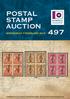 POSTAL STAMP AUCTION 497 WEDNESDAY 7 FEBRUARY 2018
