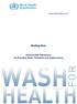 Briefing Note Antimicrobial Resistance: An Emerging Water, Sanitation and Hygiene Issue