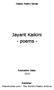 Jayant Kaikini - poems -