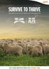 SURVIVE TO THRIVE YOUR COMPLETE SHEEP HEALTH PROGRAM FOR OPTIMAL PRODUCTION PRE-LAMB