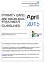 This Primary Care Antimicrobial Treatment Guidelines is intended to be accessed electronically only.