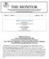 THE MONITOR. Volume 23 Number 9 September Welcome back members! RENEWALS Jerry Zimmerman (Sustaining membership) Bill Hodapp