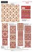 82½ x 82½ Maison De Charlotte Multiple 3 patterns in one. Sizes. 3 patterns in one