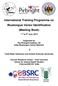 International Training Programme on Bluetongue Vector Identification (Meeting Book)