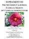 SUPPLEMENT TO THE SOUTHERN CALIFORNIA CAMELLIA SOCIETY