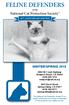 FELINE DEFENDERS WINTER/SPRING of the National Cat Protection Society 50 TH -ANNIVERSARY EDITION